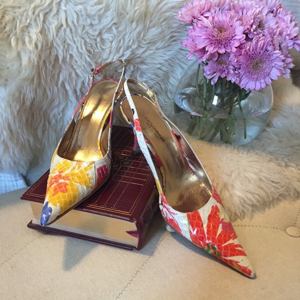 Dolce & Gabbana Vintage Slingback Stiletto Heel
